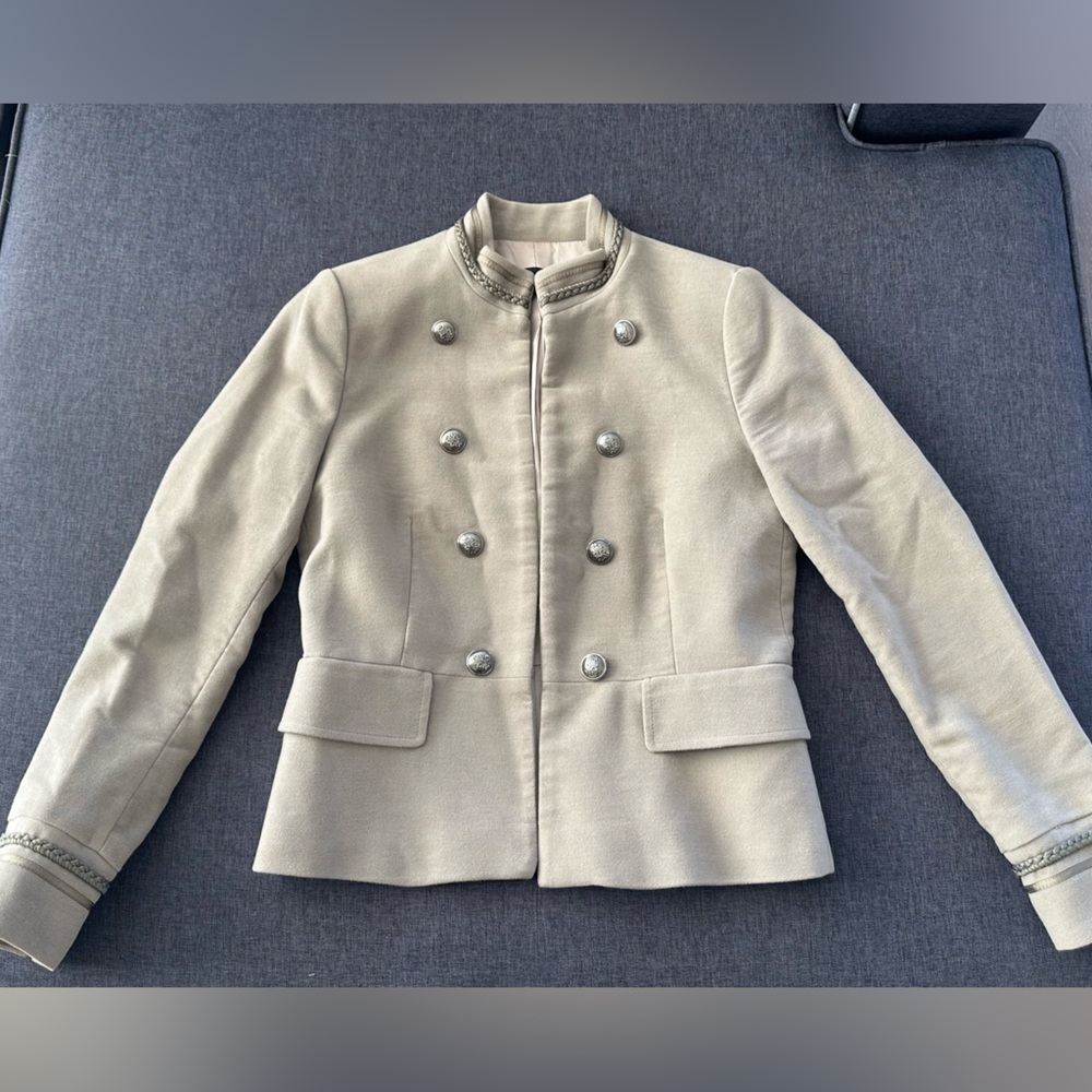 Zara grey Jacket with Silver Accents